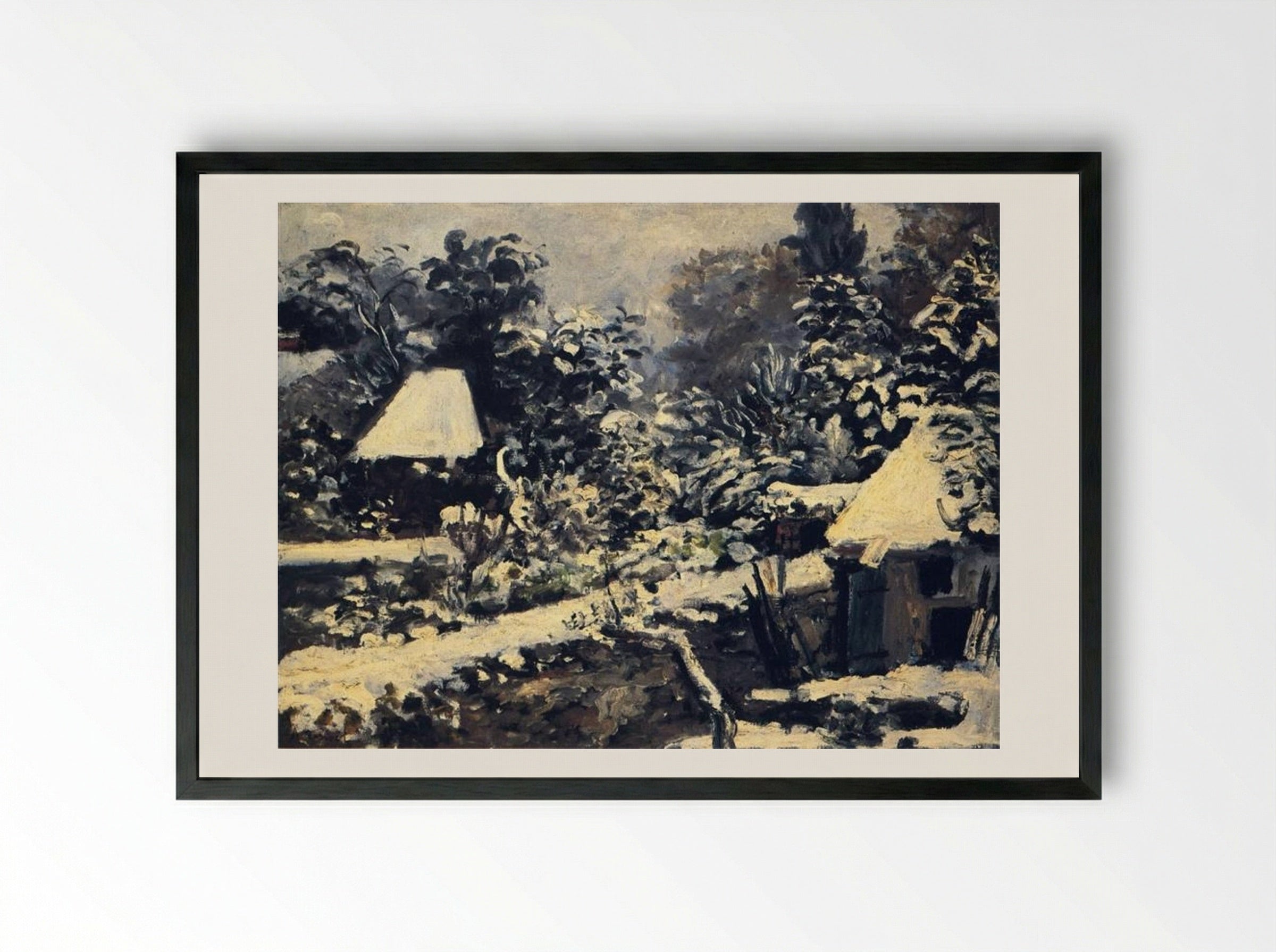 Landscape near Menton - Pierre-Auguste Renoir - Framed Print Black