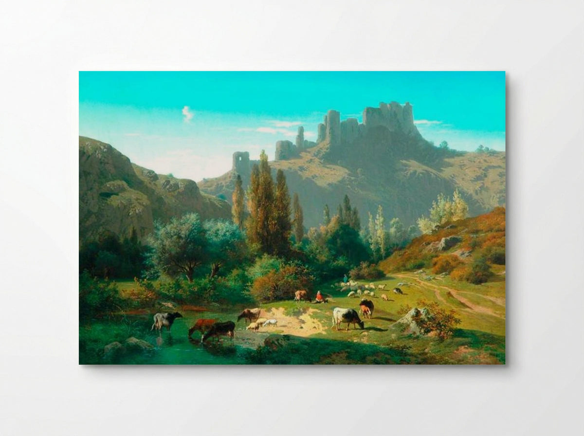 Landscape with Cattle - Rosa Bonheur - Poster