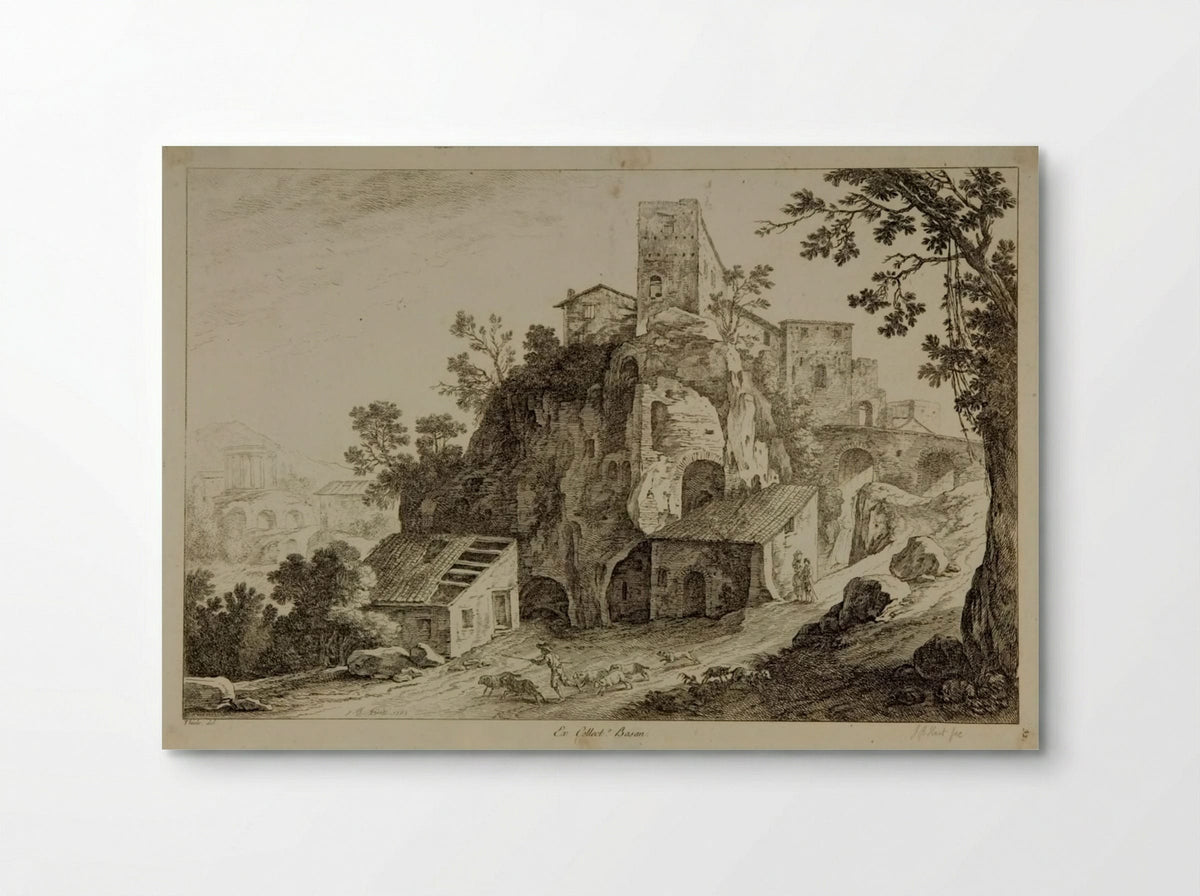 Landscape with Figures - Jean-Baptiste Huet - Poster