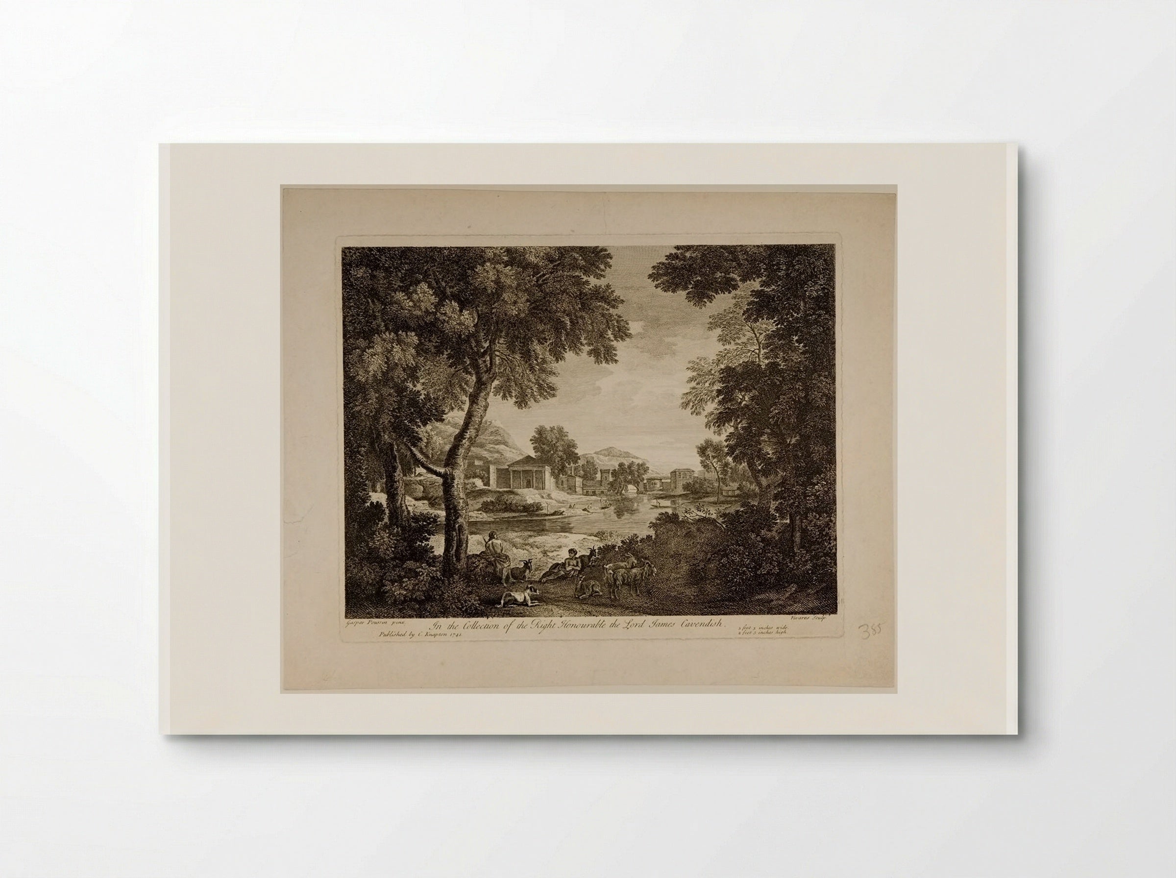 Landscape with Goats - François Vivares - Poster