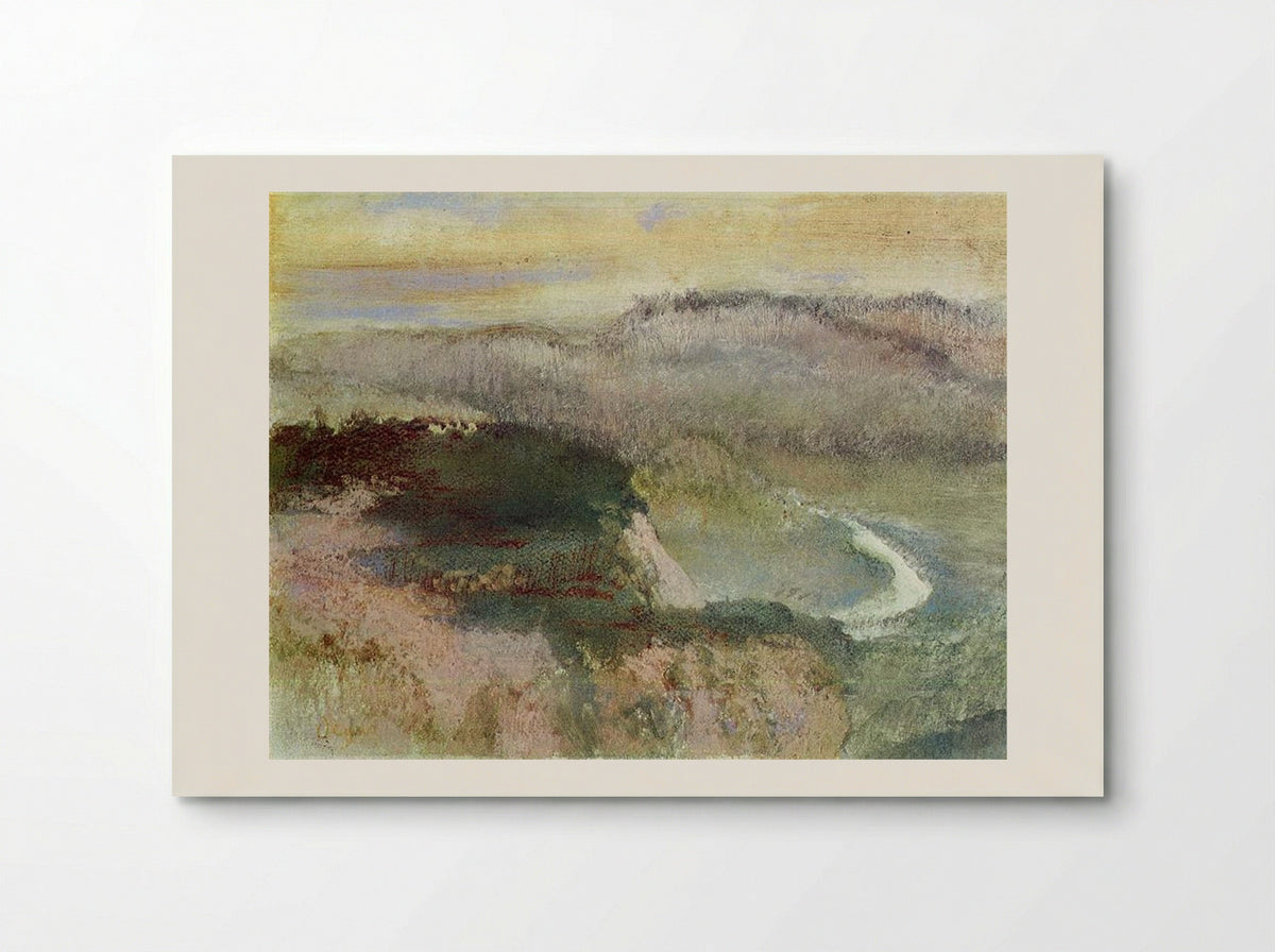 Landscape with Hills - Edgar Degas - Poster