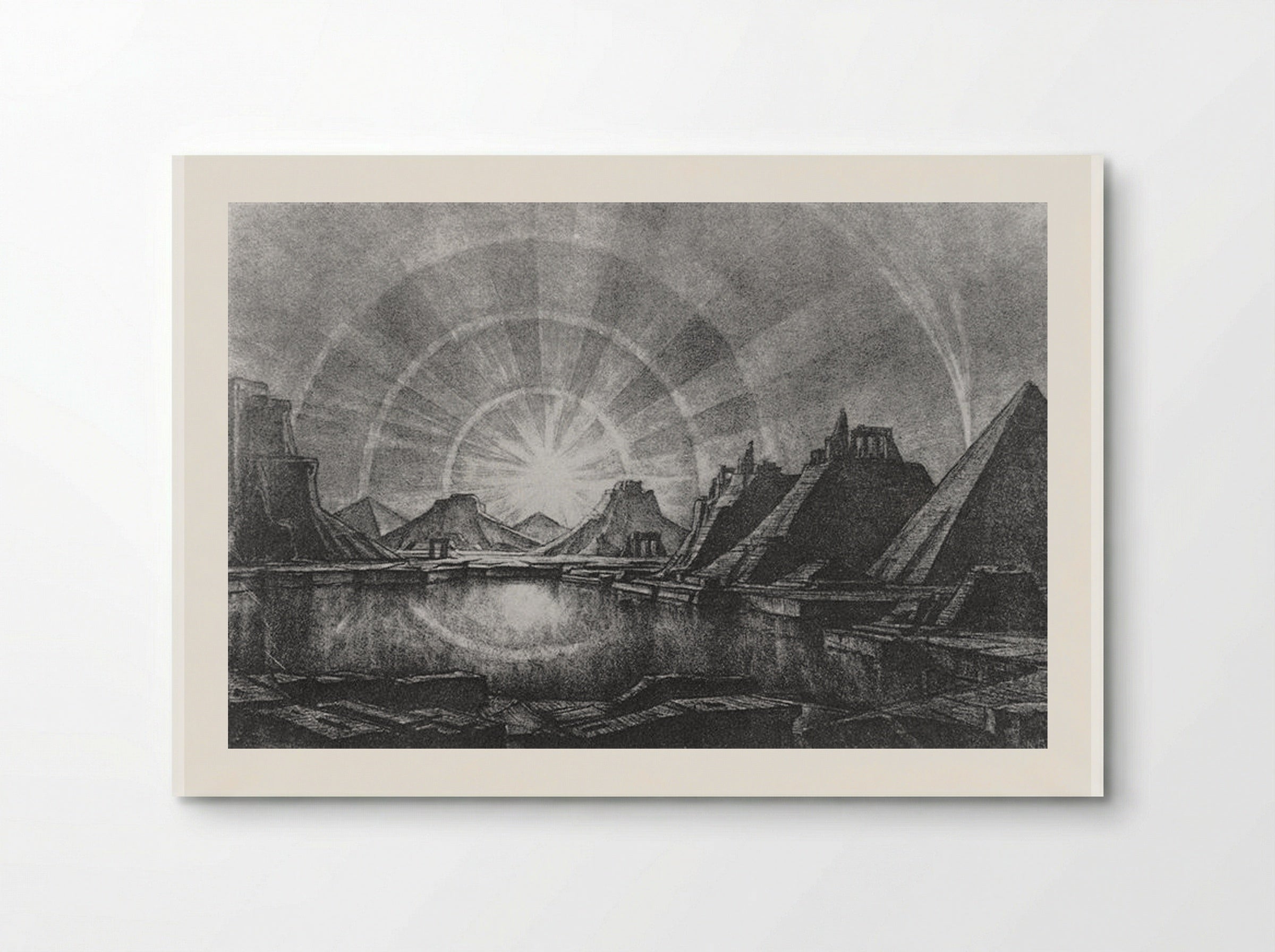 Landscape with Lake - Konstantin Bogaevsky - Poster