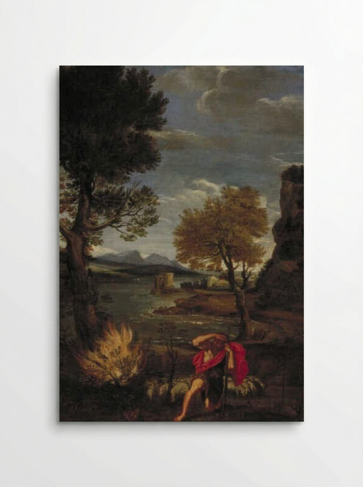 Landscape with Moses and the Burning Bush - Domenichino - Poster