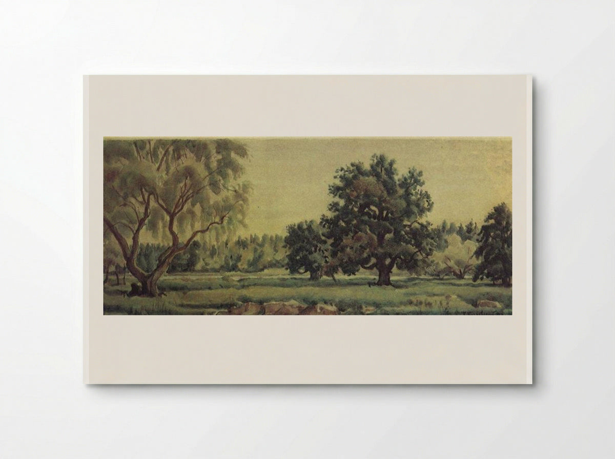 Landscape with Oaks and Willows - Konstantin Bogaevsky - Poster