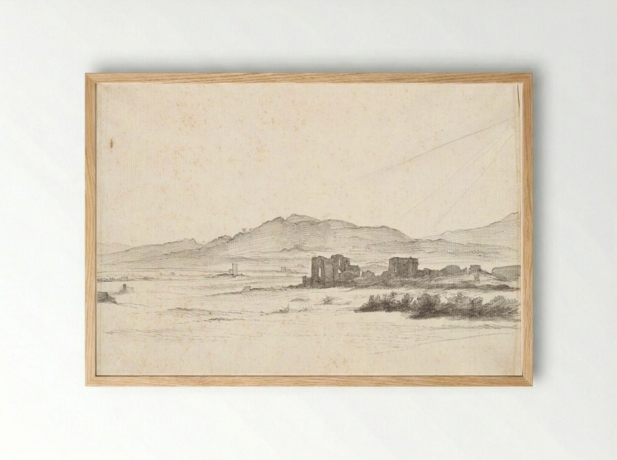 Landscape with Ruins - Claude Lorrain - Framed Print Wood