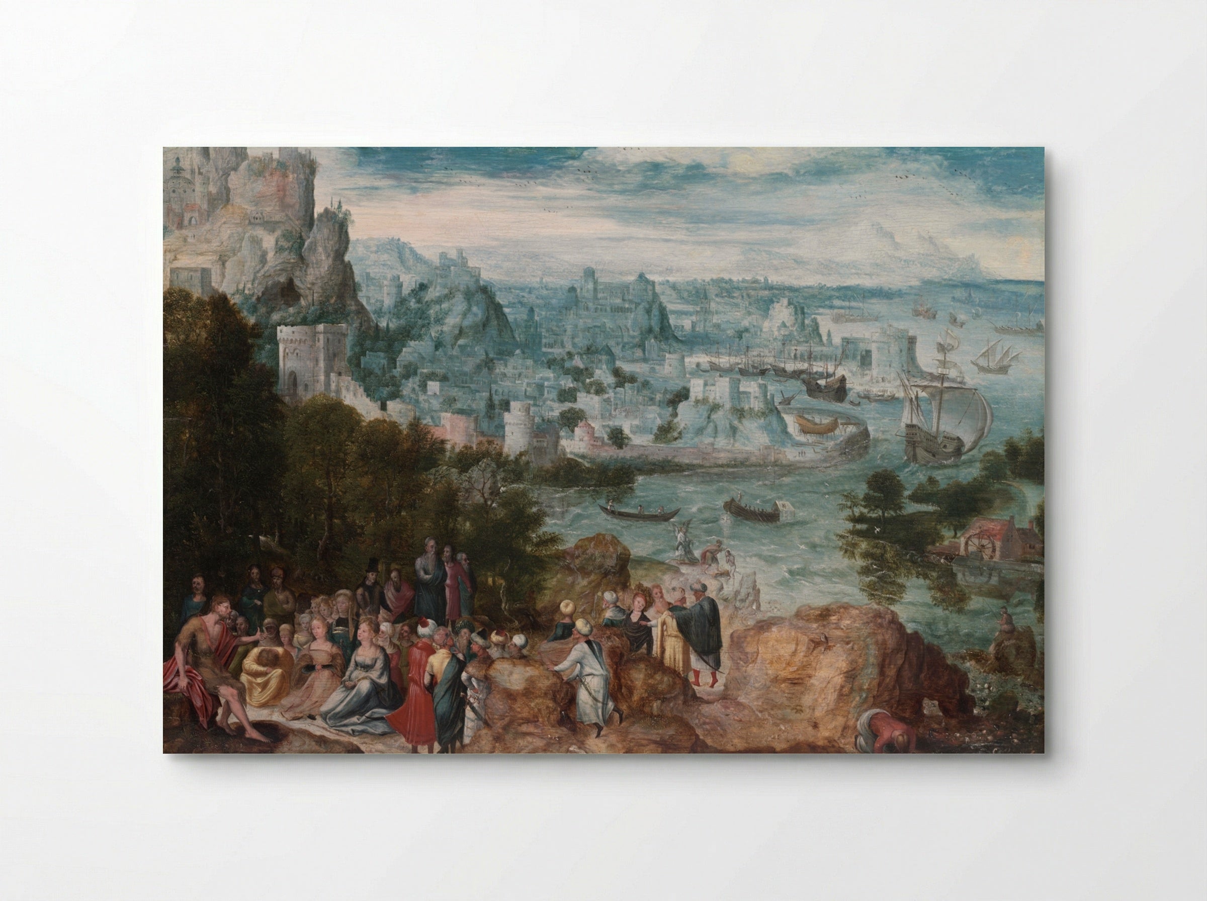 Landscape with Saint John the Baptist - Herri met de Bles - Poster