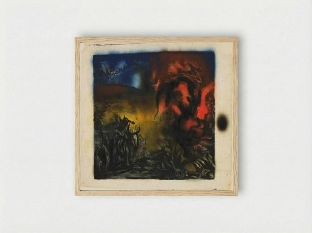 Landscape with Steer - Jackson Pollock - Framed Print Wood