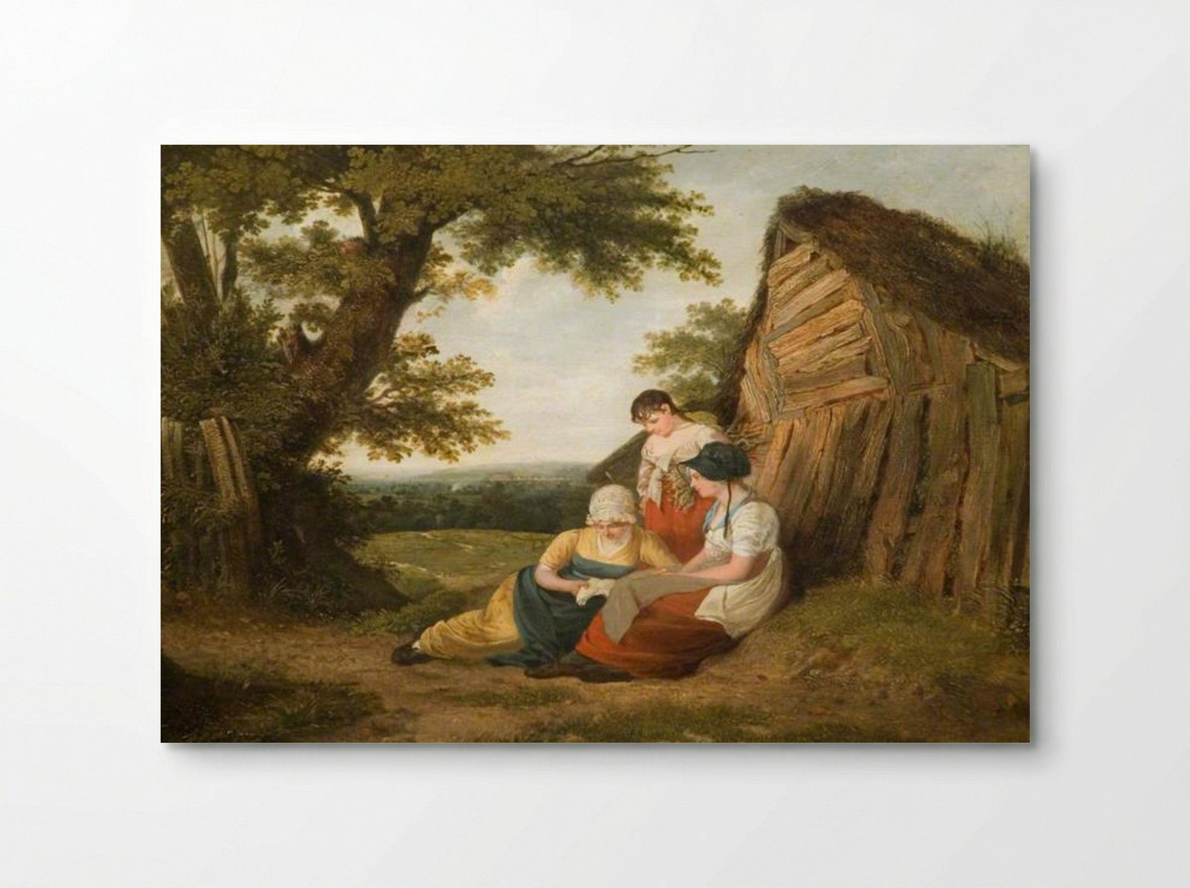 Landscape with Three Figures - William Collins - Poster
