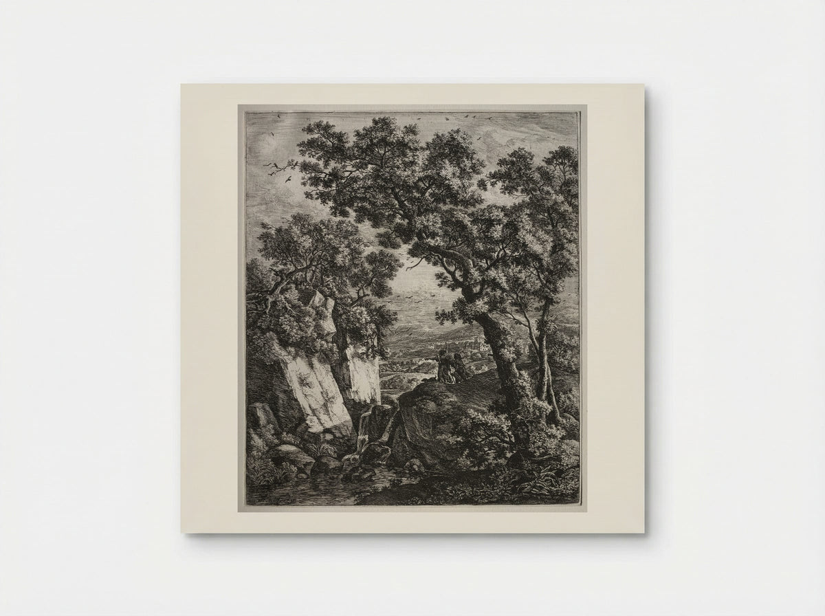 Landscape with Tobias and the Angel - Anthonie Waterloo - Poster
