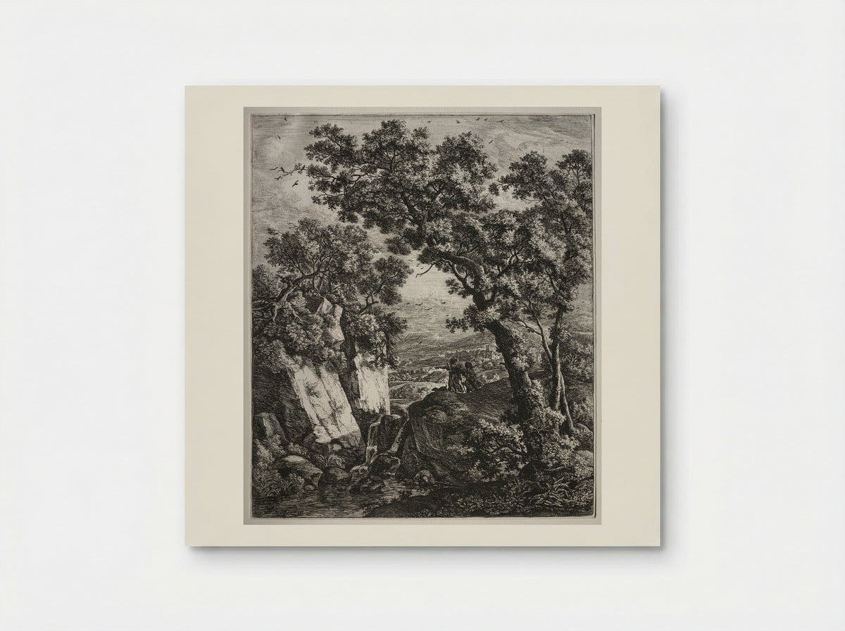 Landscape with Tobias and the Angel - Anthonie Waterloo - Poster