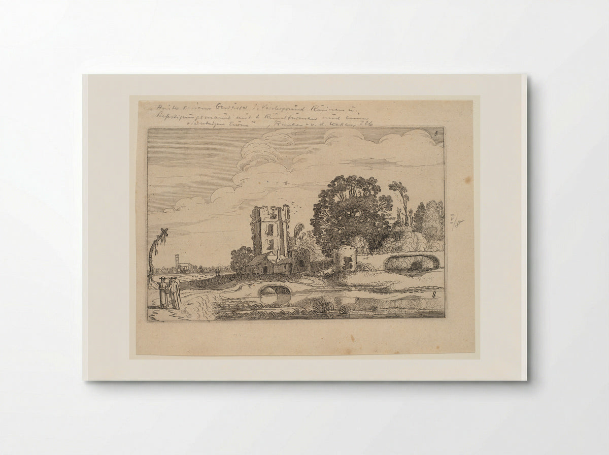 Landscape with Tower of 'Het Huis te Kleef' - Jan van de Velde II - Poster
