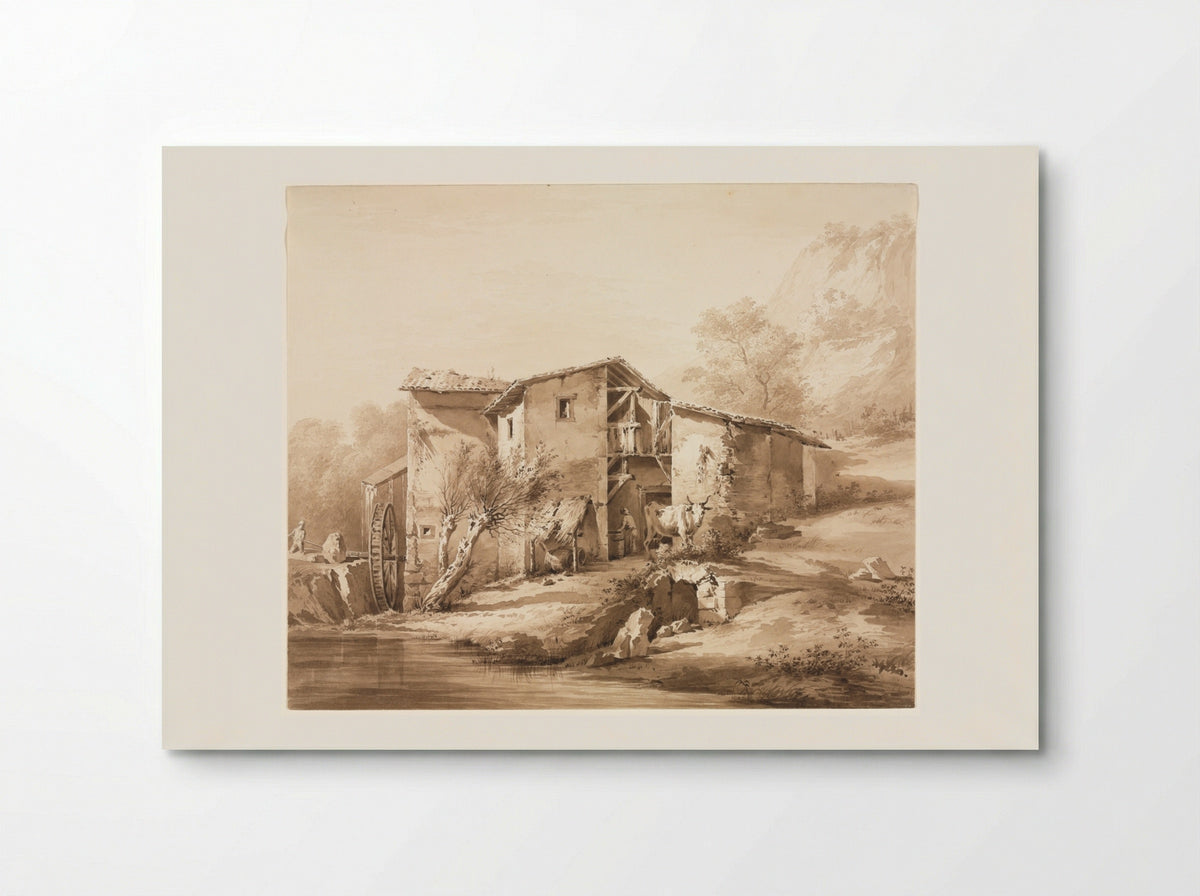 Landscape with Watermill - Jean Jacques de Boissieu - Poster