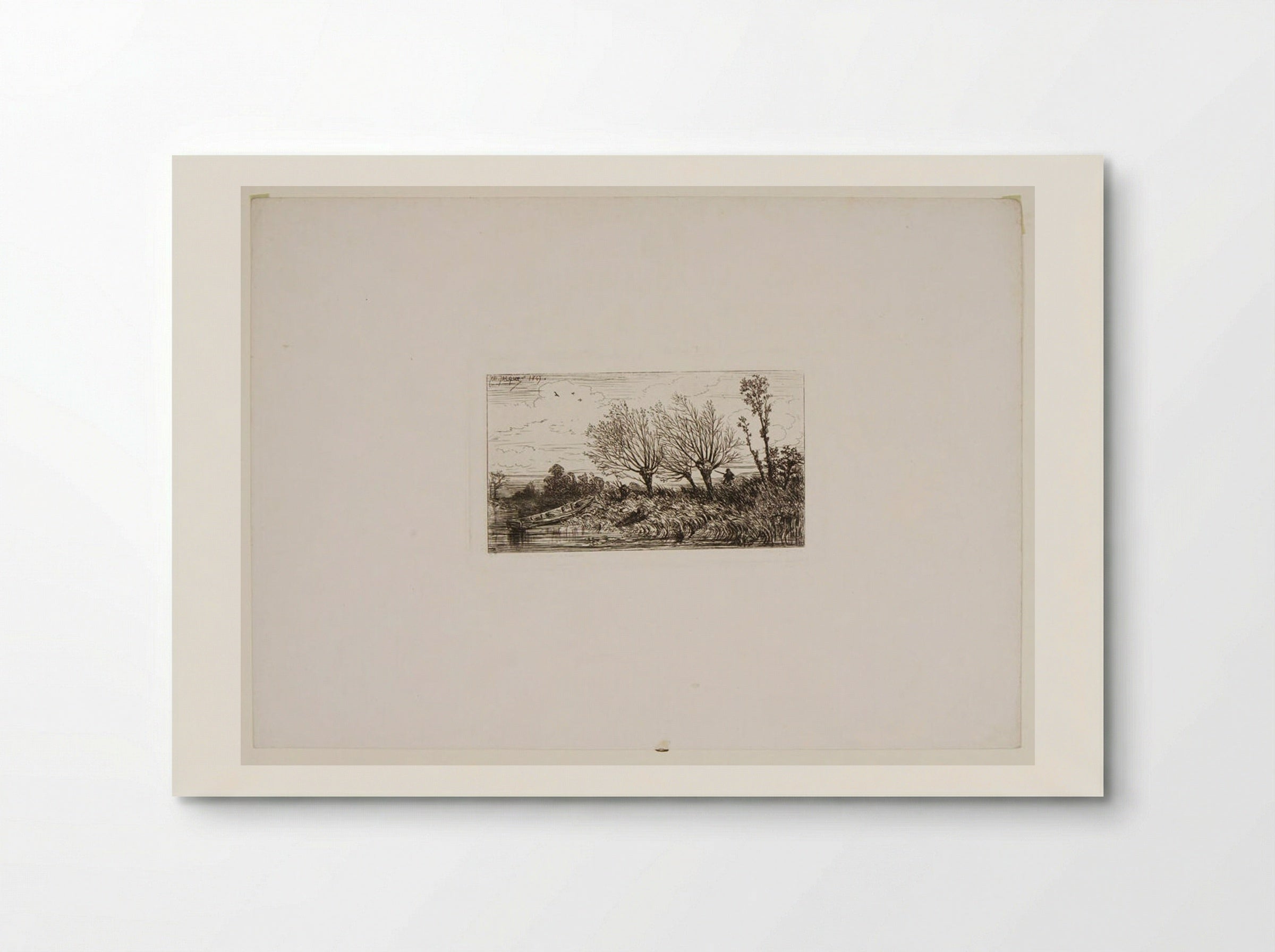 Landscape with Willows - Charles-Émile Jacque - Poster
