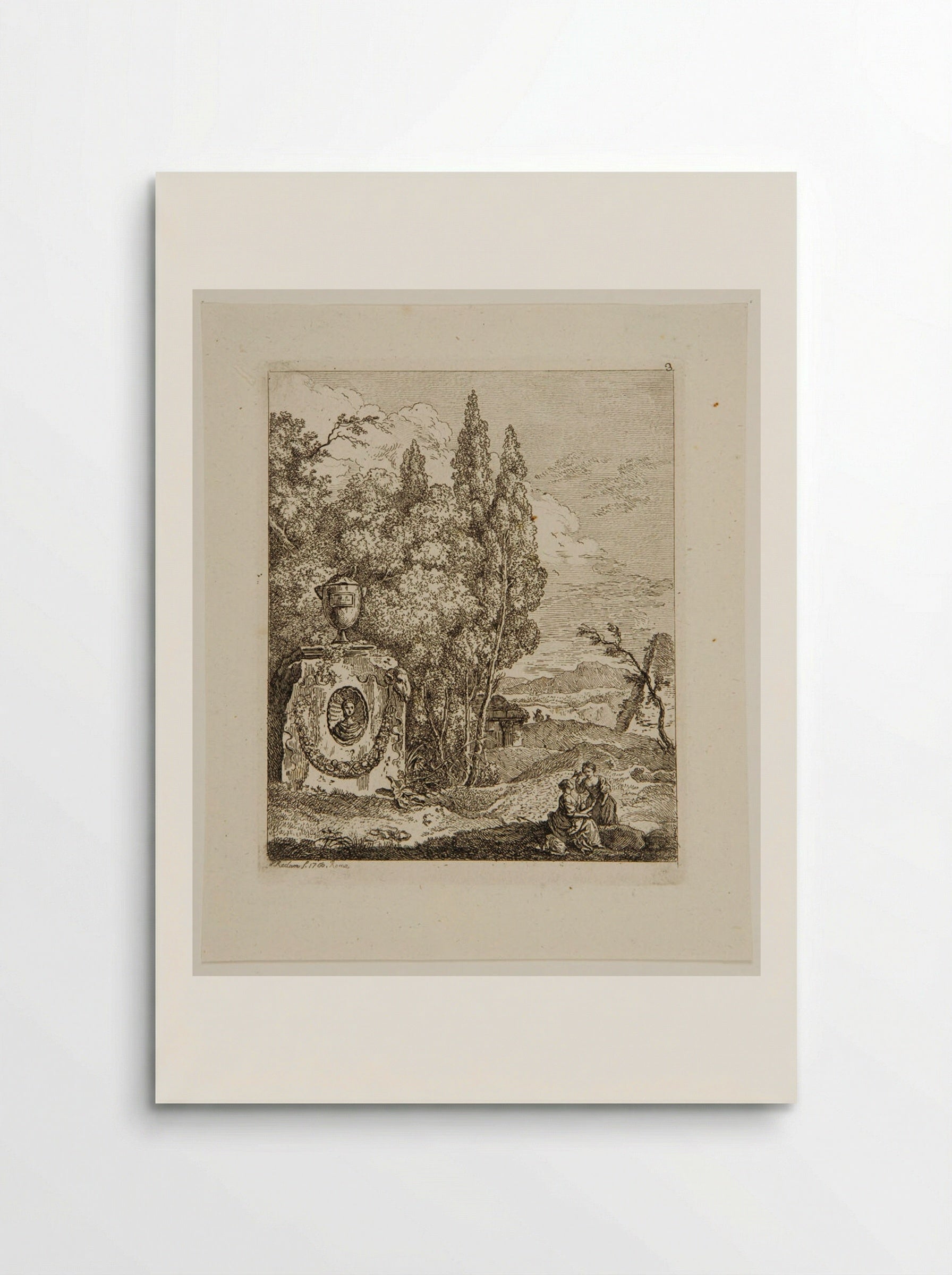 Landscape with a Vase - Friedrich Reclam - Poster