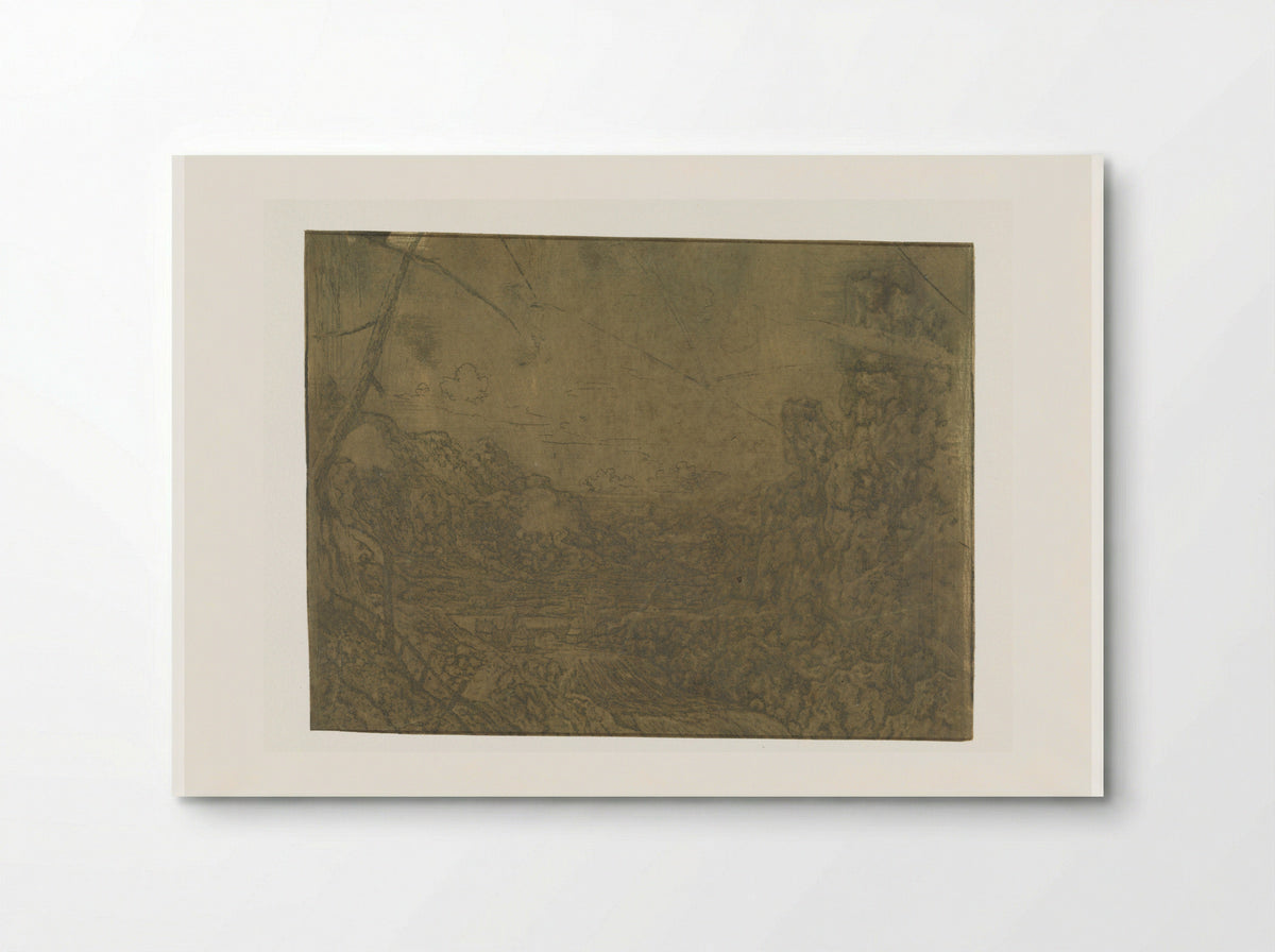 Landscape with a Waterfall, First Version - Hercules Segers - Poster