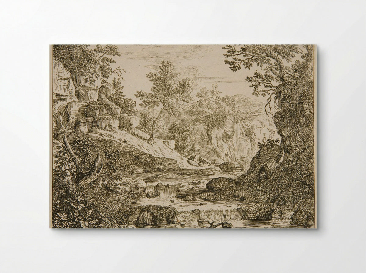 Landscape with a Waterfall - Felix Meyer - Poster
