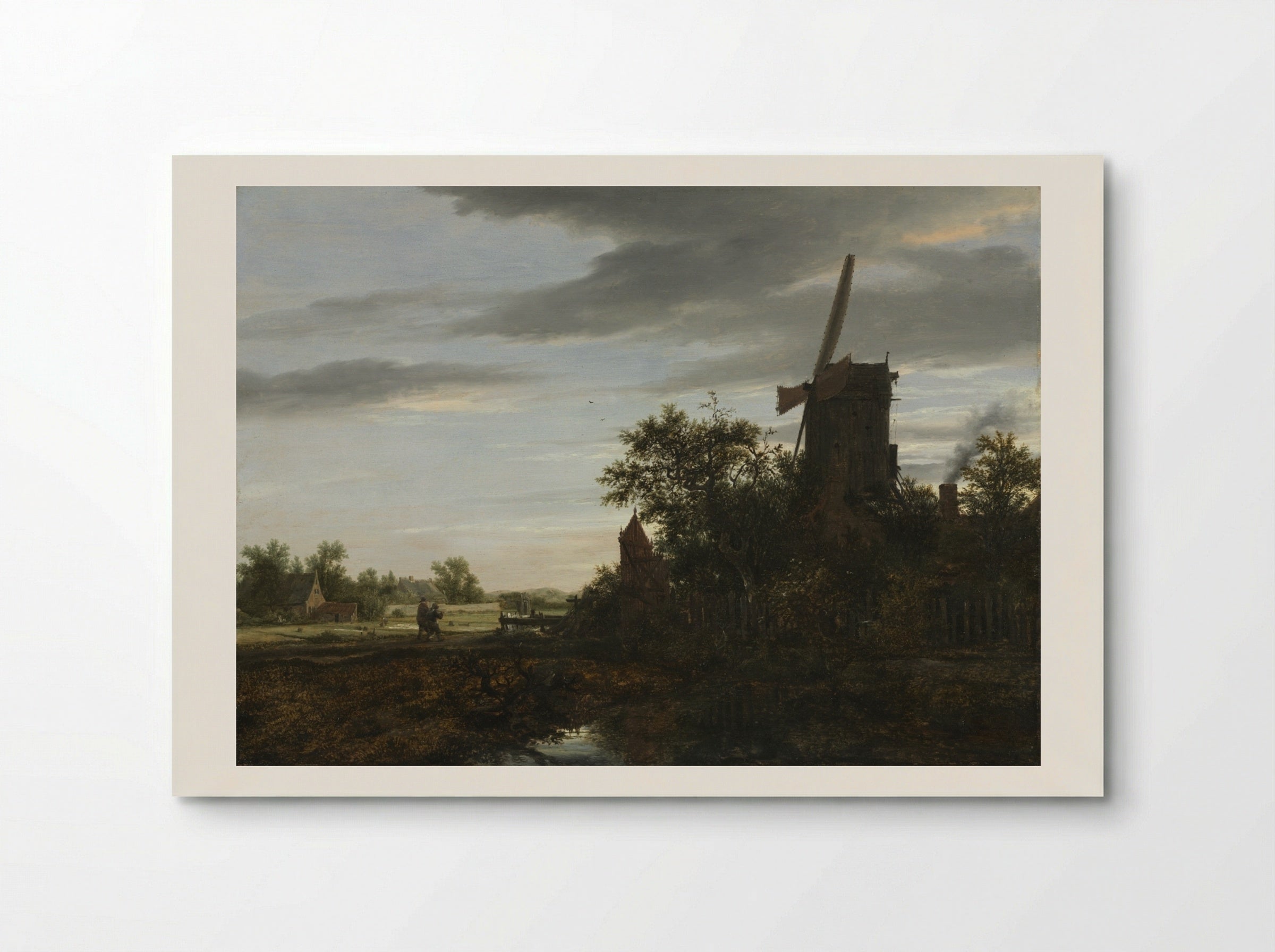 Landscape with a Windmill - Jacob van Ruisdael - Poster