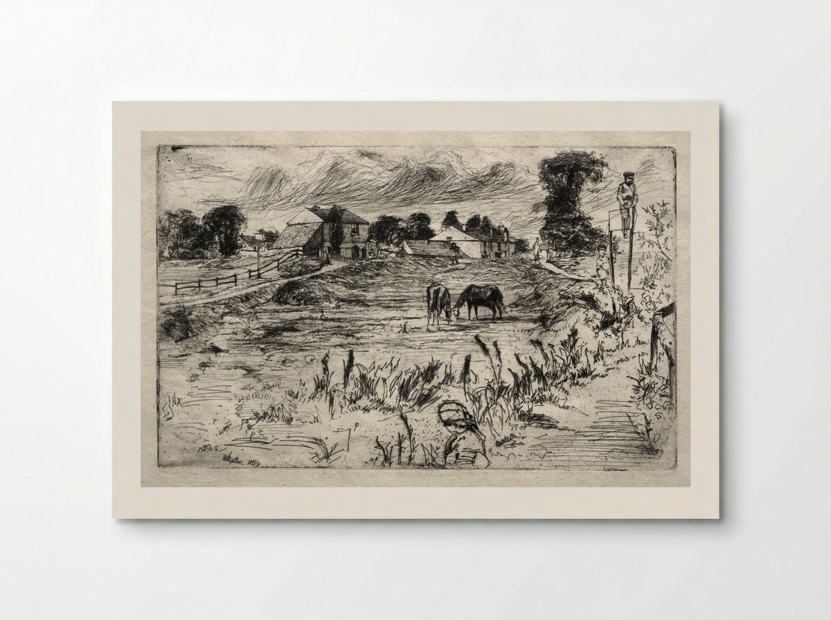 Landscape with the Horse - James McNeill Whistler - Poster