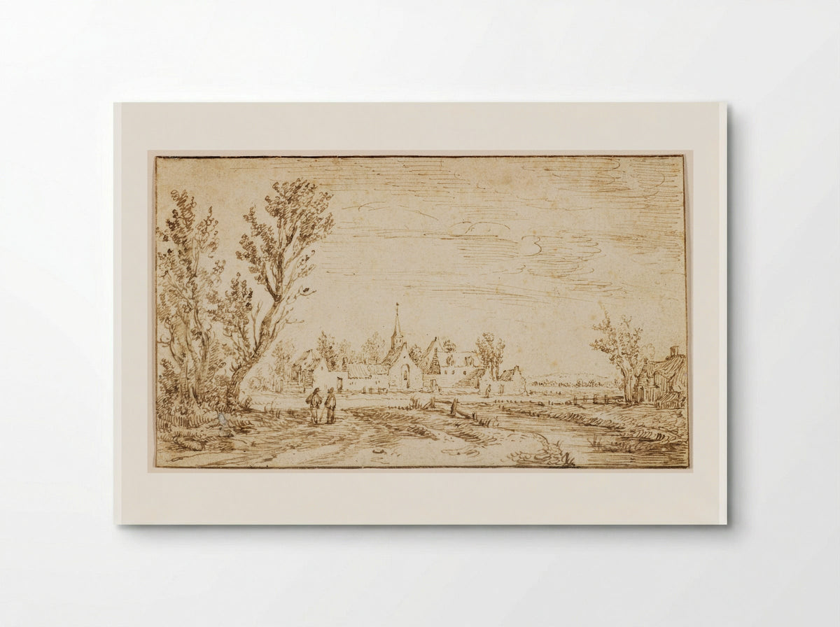 Landscape with the Hospital for Lepers outside Haarlem - Jan van Goyen - Poster