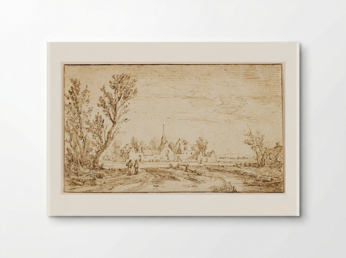 Landscape with the Hospital for Lepers outside Haarlem - Jan van Goyen - Poster