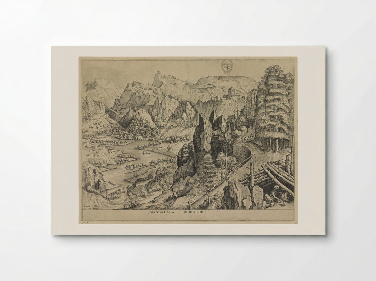 Landscape with the Penitent Magdalene - Johannes and Lucas van Doetechum - Poster