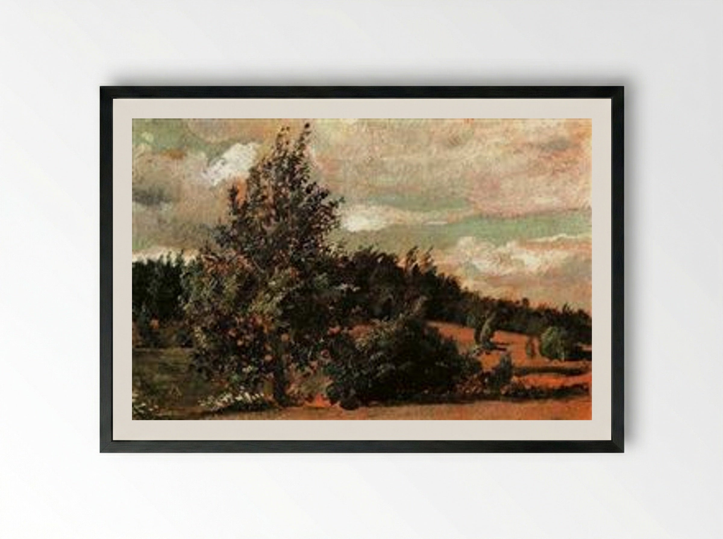 Landscape. Wind - Pavel Filonov - Framed Print Black