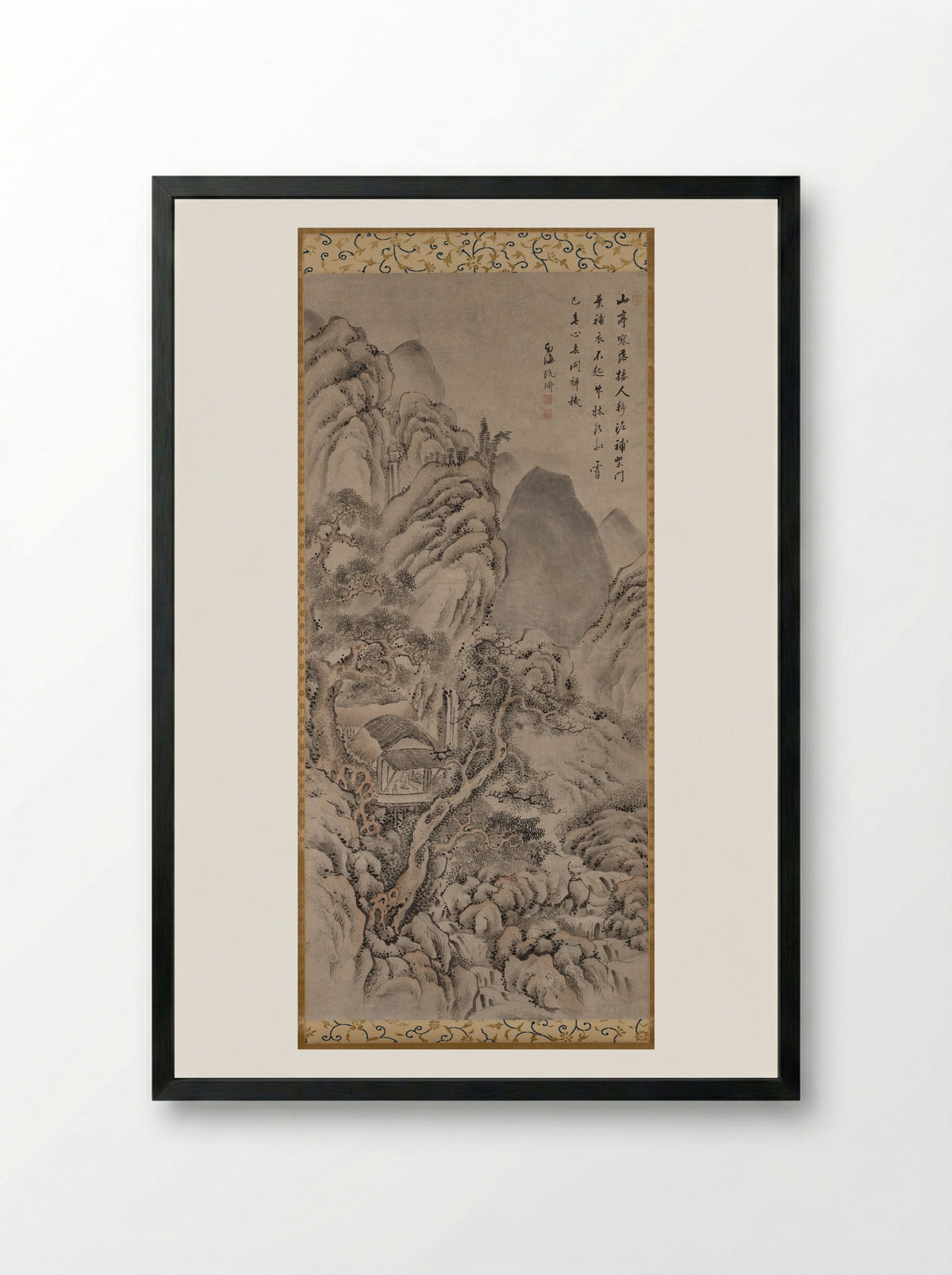 Landscape - Gion Nankai - Framed Print Black