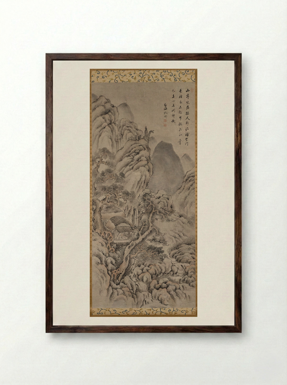 Landscape - Gion Nankai - Framed Print Dark Wood
