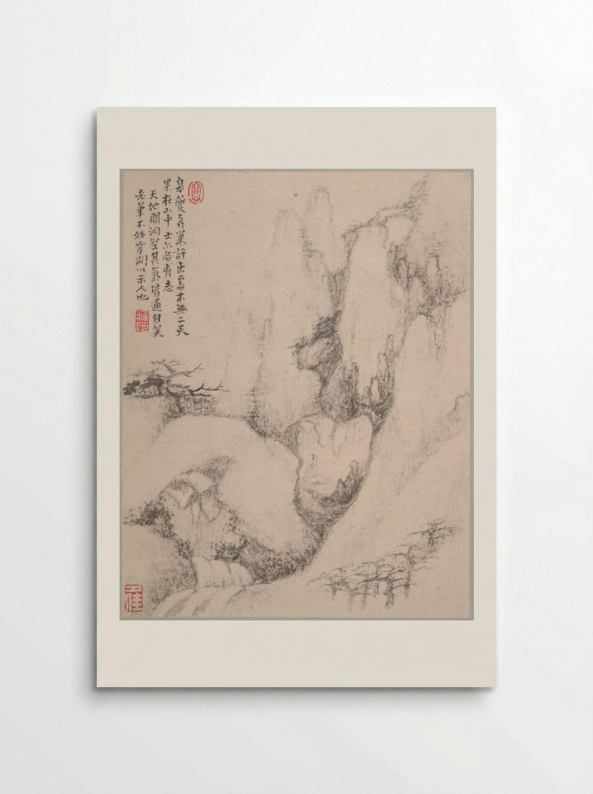 Landscapes (Album Leaf) - Dai Benxiao - Poster