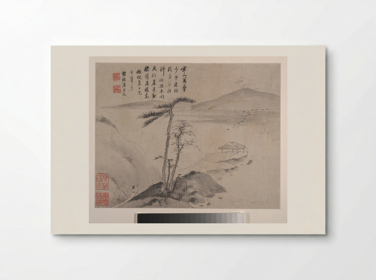 Landscapes (Ink on Paper) - Pan Simu - Poster