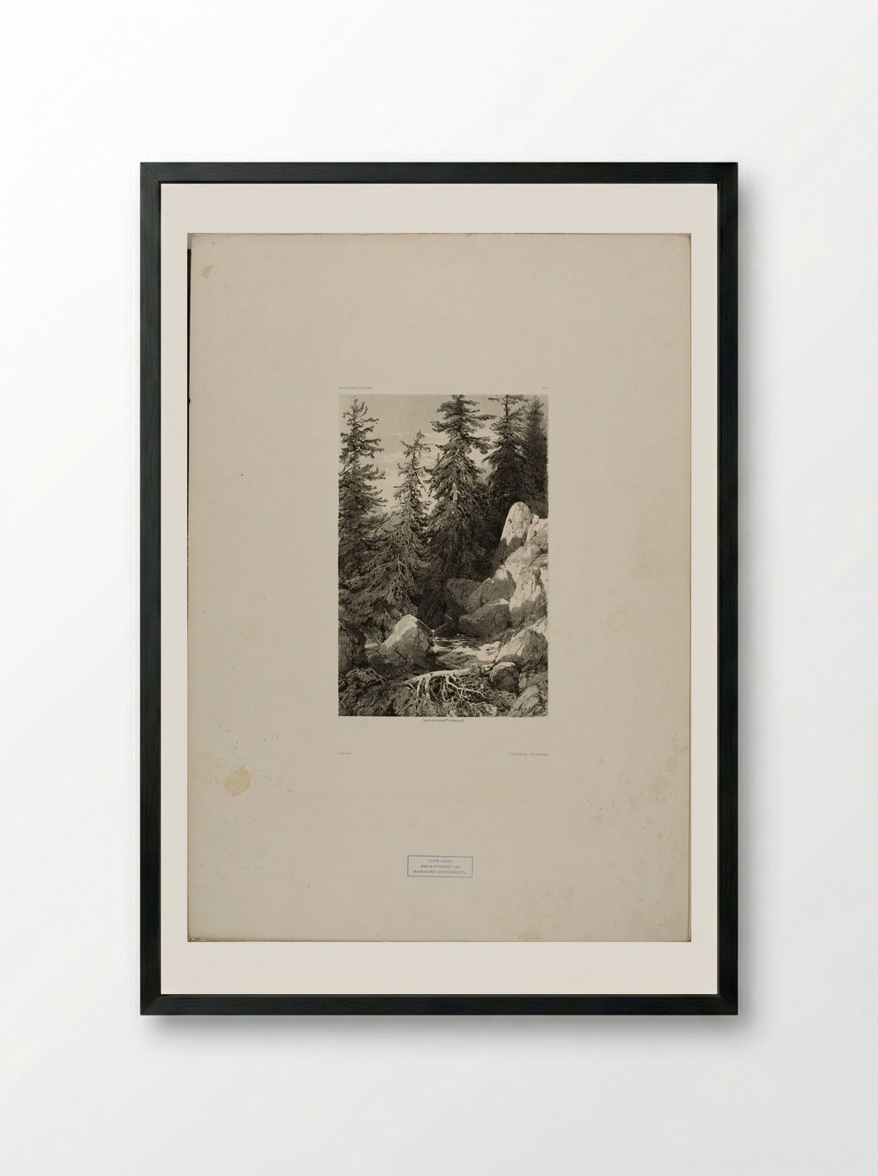 Landscapes Number 2 - Alexandre Calame - Framed Print Black