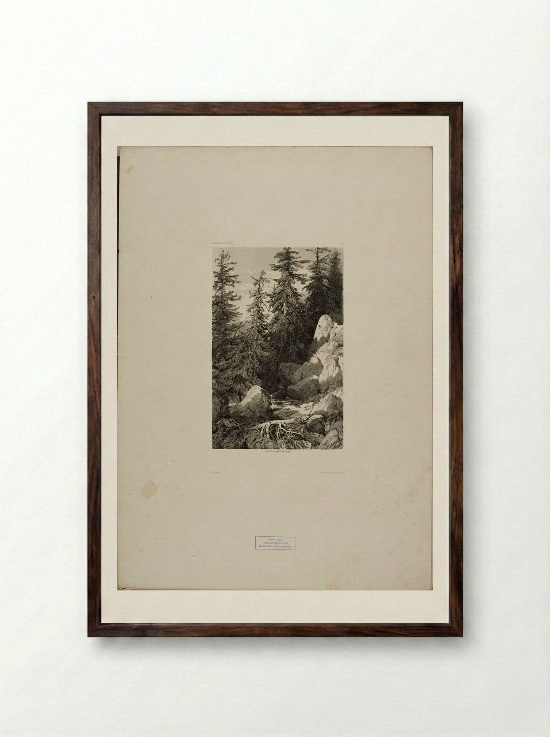 Landscapes Number 2 - Alexandre Calame - Framed Print Dark Wood