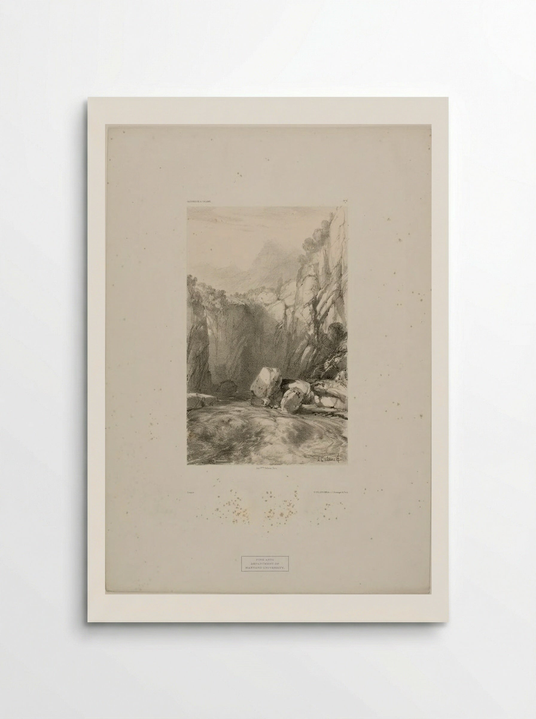 Landscapes Number 5 (Mountain Stream) - Alexandre Calame - Poster