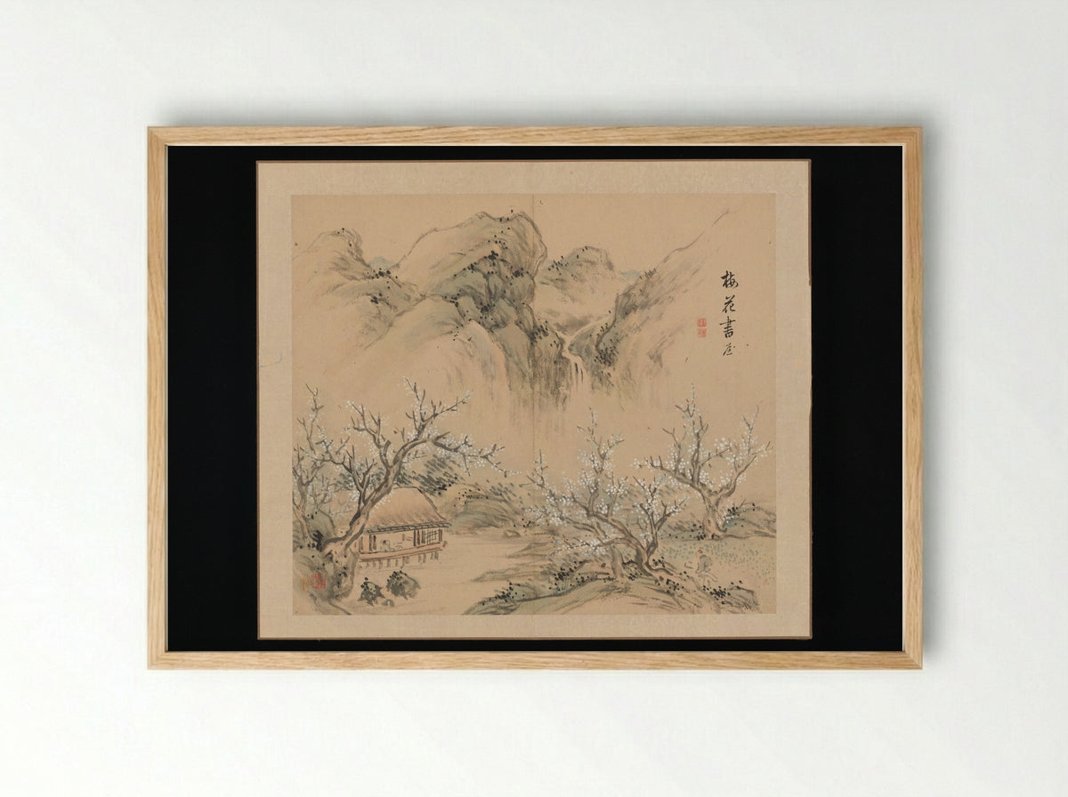 Landscapes of the Four Seasons - Takaku Aigai - Framed Print Wood