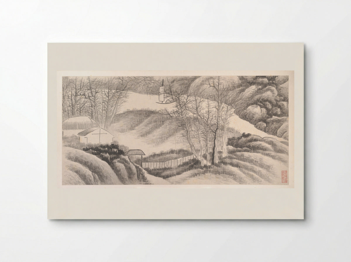 Landscapes of the Twelve Months - Gong Xian - Poster