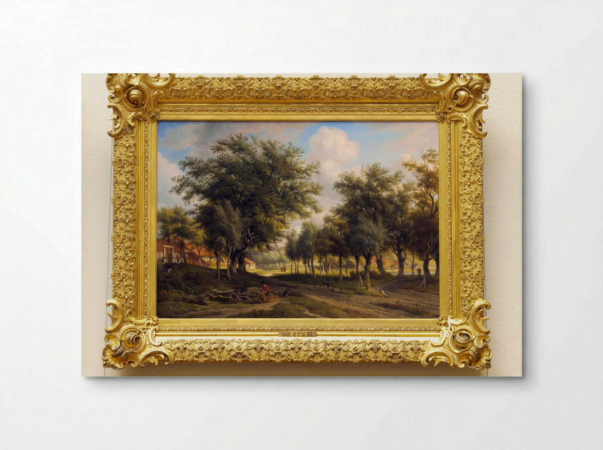 Landschap (Wooded Path with Figures) - Arnoldus Johannes Eymer - Poster