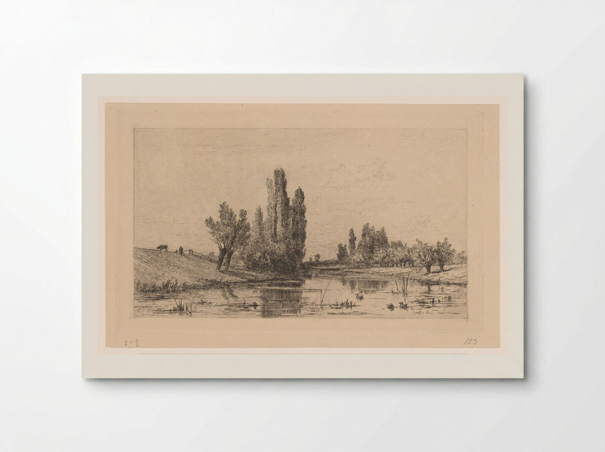 Landschap bij De Steeg - Carel Nicolaas Storm van 's-Gravesande - Poster