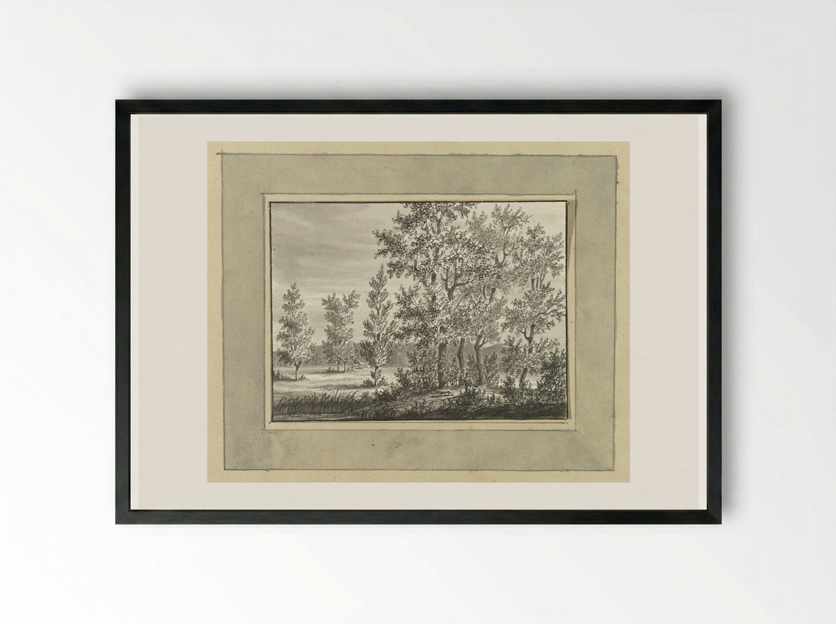 Landschap bij Nassau Usinge - Ernst Willem Jan Bagelaar - Framed Print Black