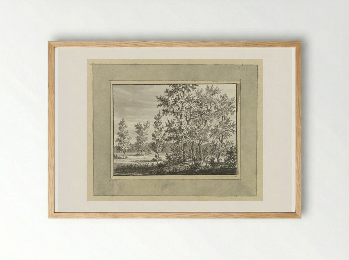 Landschap bij Nassau Usinge - Ernst Willem Jan Bagelaar - Framed Print Wood