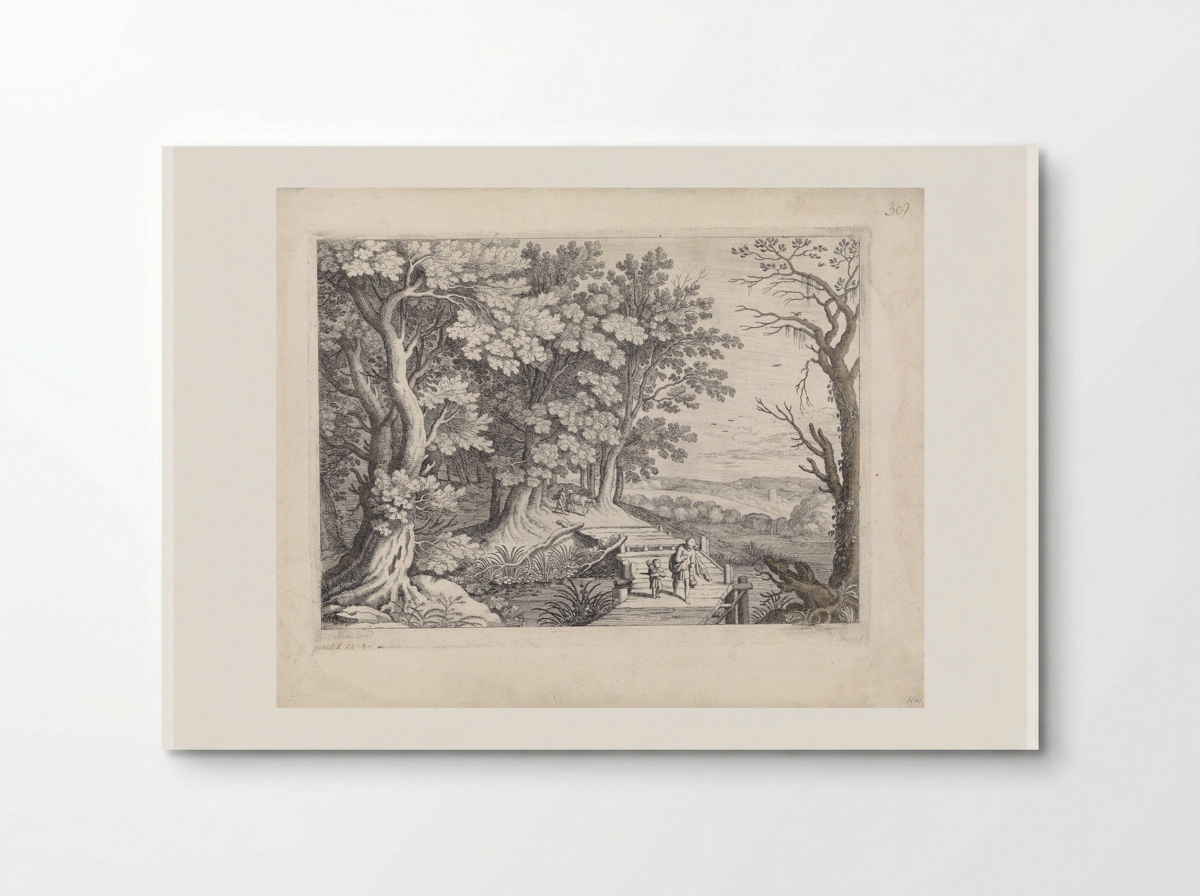 Landschap met Abraham en Isaak - Guilliam van Nieulandt (II) - Poster