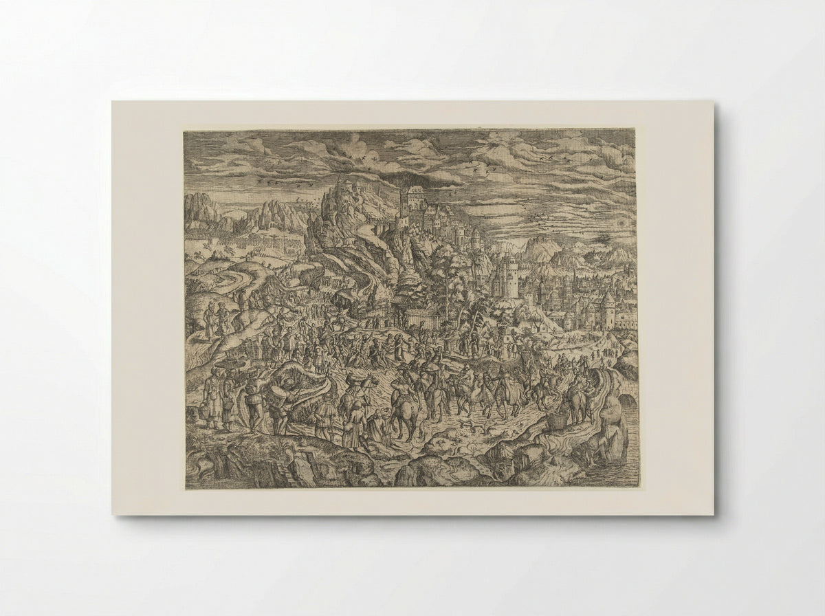 Landschap met Kruisdraging - Herri met de Bles - Poster