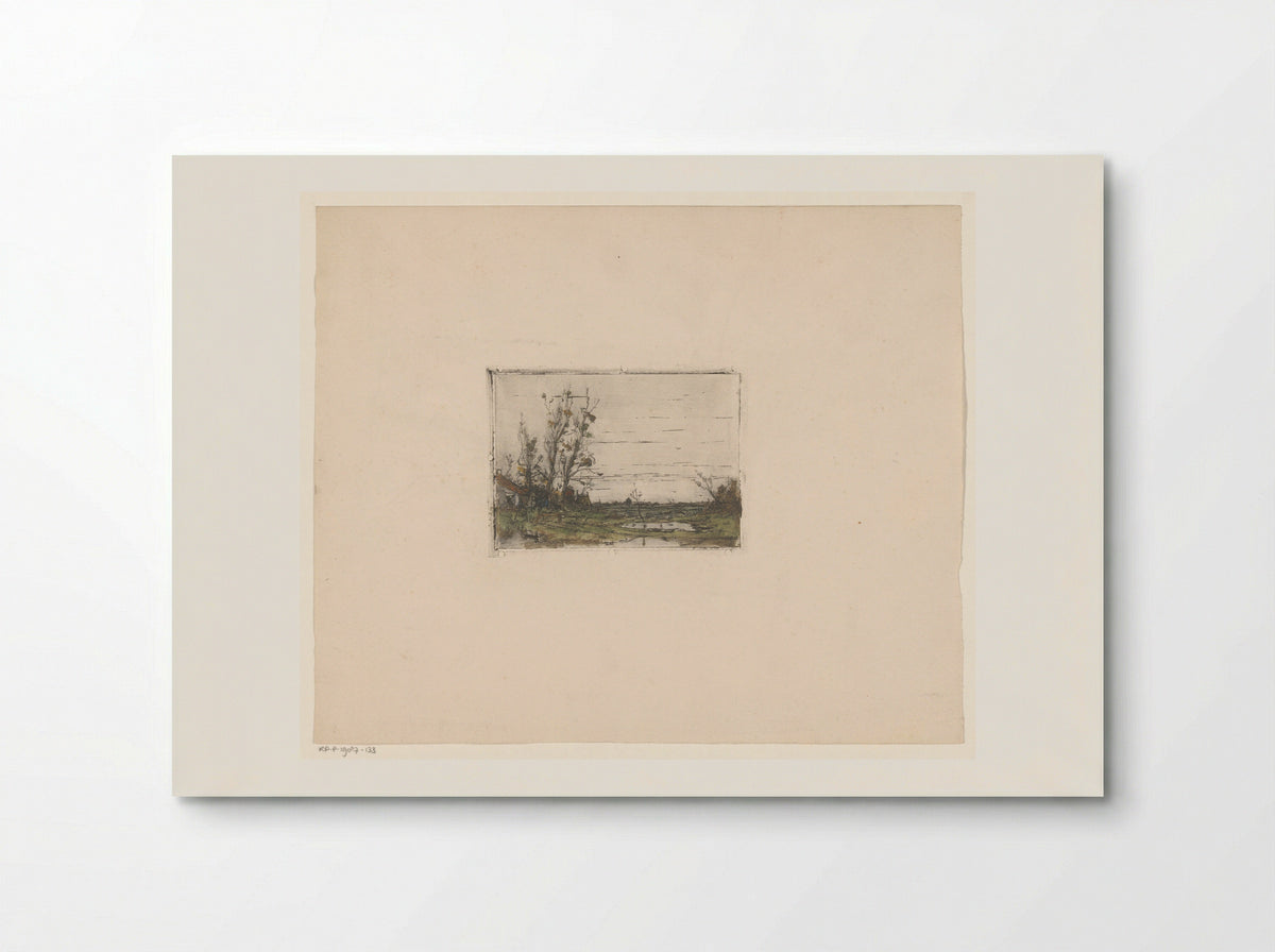 Landschap met boerderij - Jan Paul Valkema Blouw - Poster