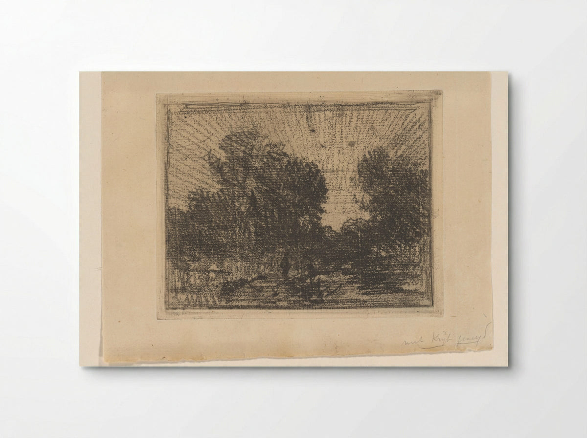 Landschap met bomen - Philip Zilcken - Poster