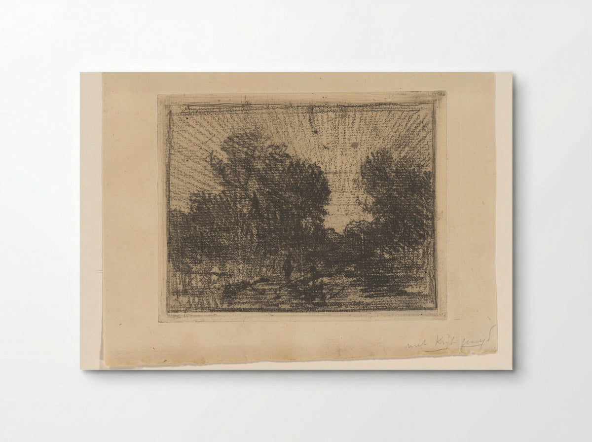 Landschap met bomen - Philip Zilcken - Poster