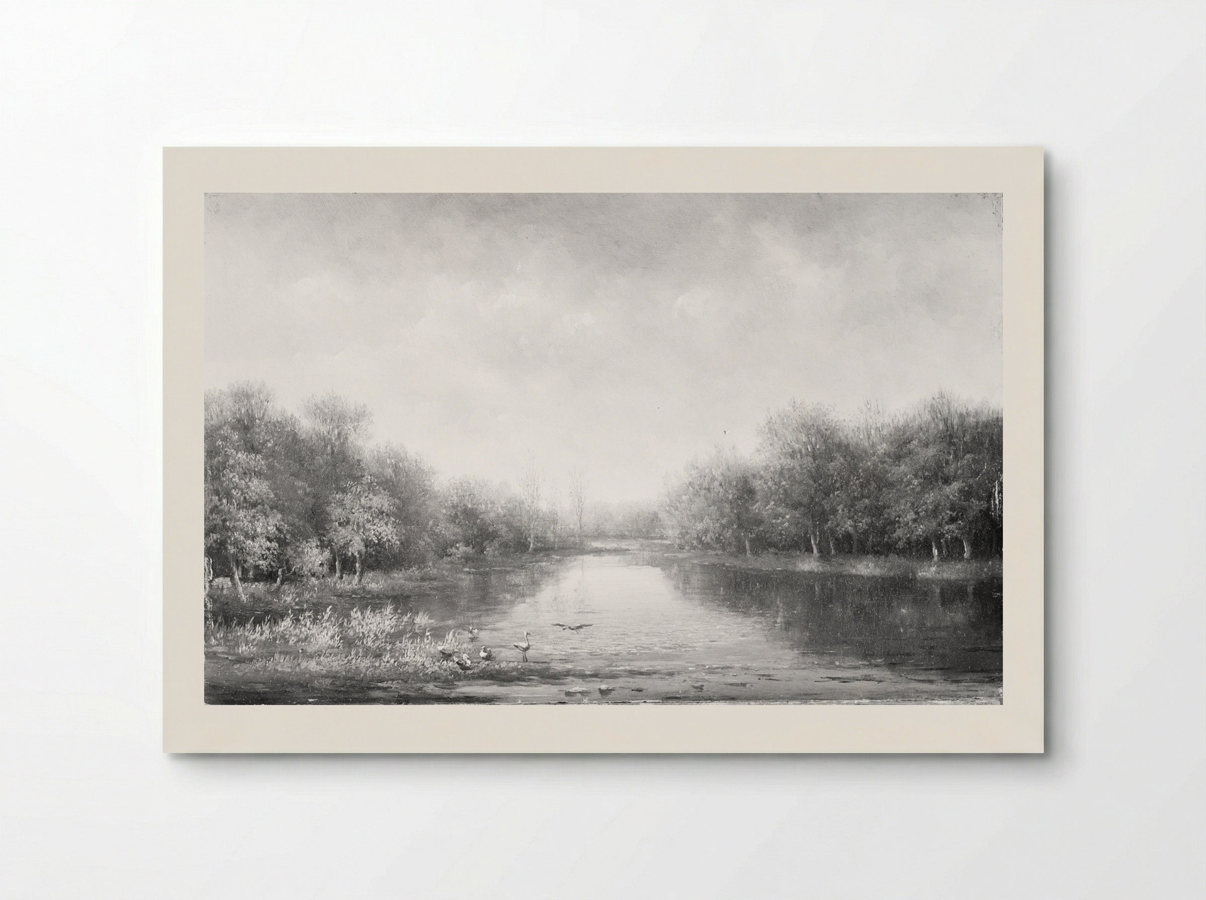 Landschap met bomen - Johannes Warnardus Bilders - Poster