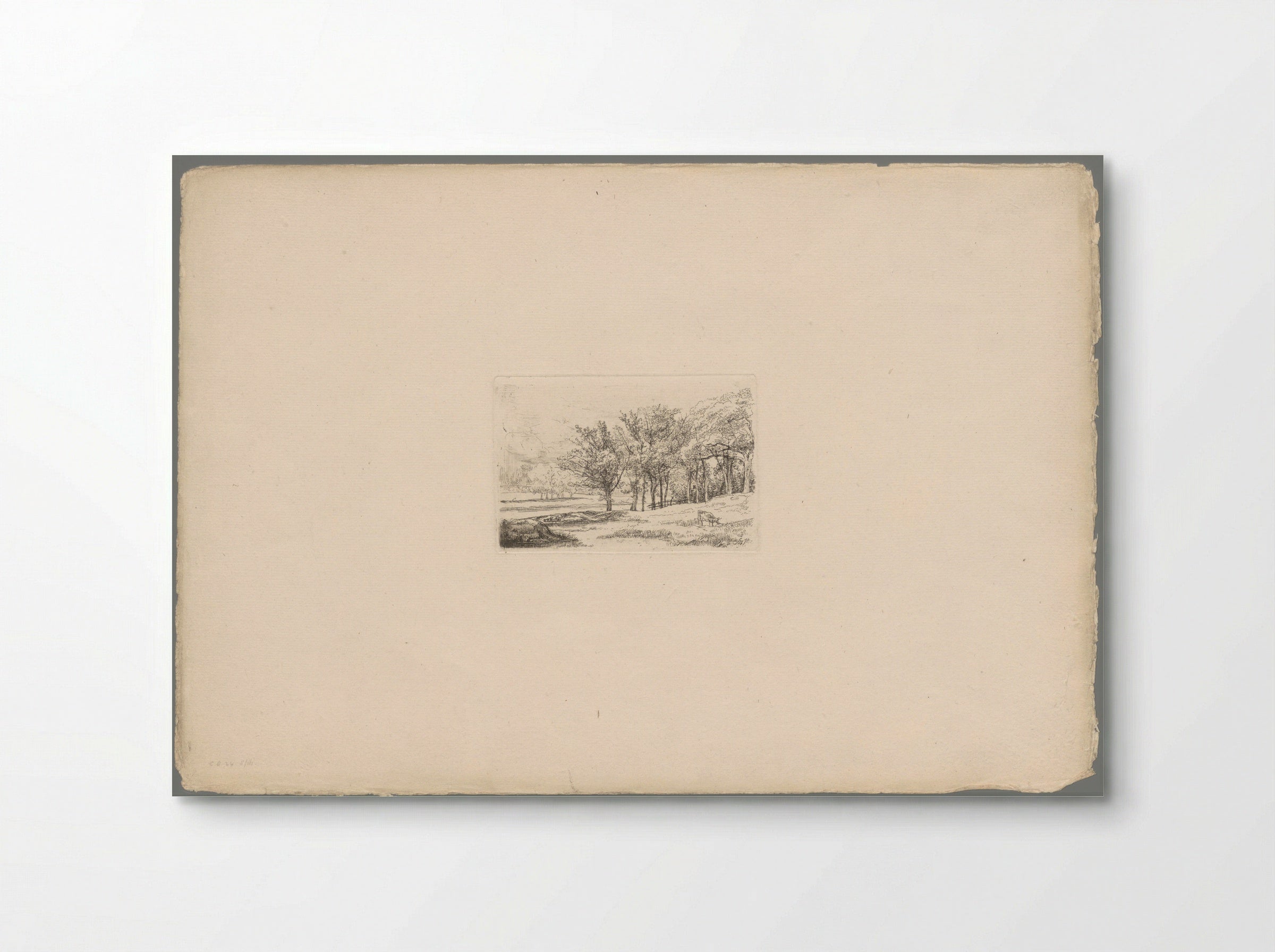 Landschap met bomen - Andrew Geddes - Poster
