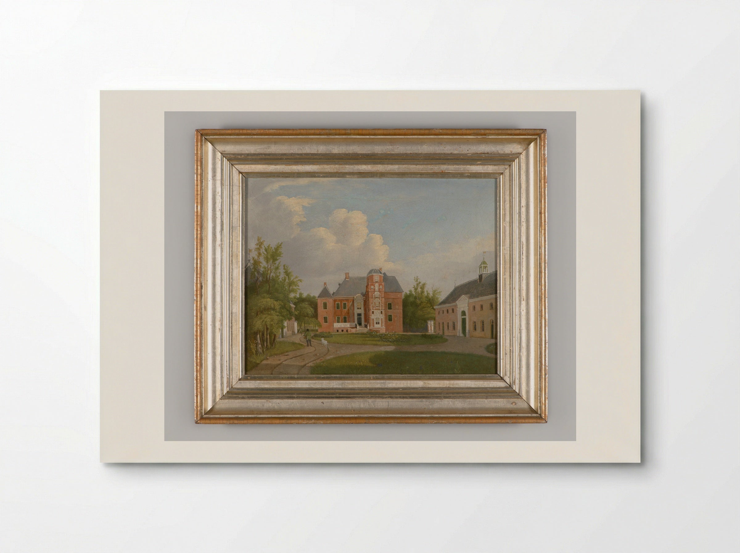 Landschap met drie boerderijen - Gerrit Hulseboom - Poster