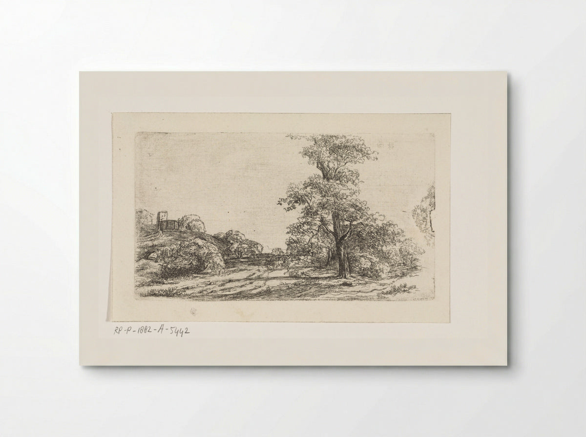 Landschap met een boom - Jan Andries Töpfer - Poster