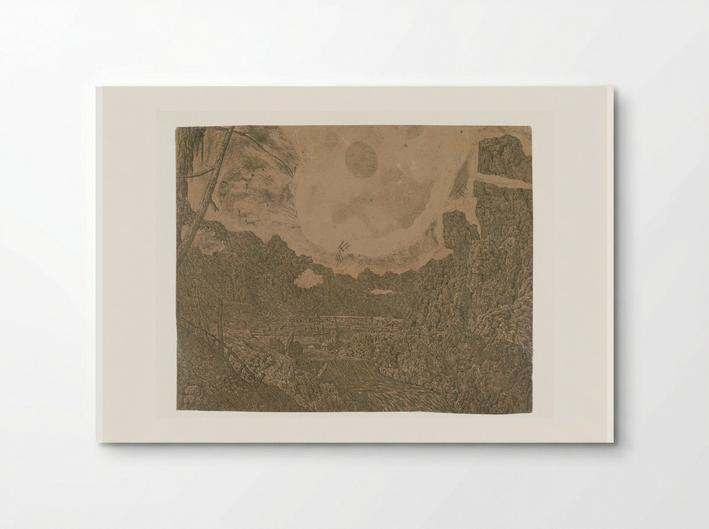 Landschap met een waterval, tweede versie - Hercules Segers - Poster