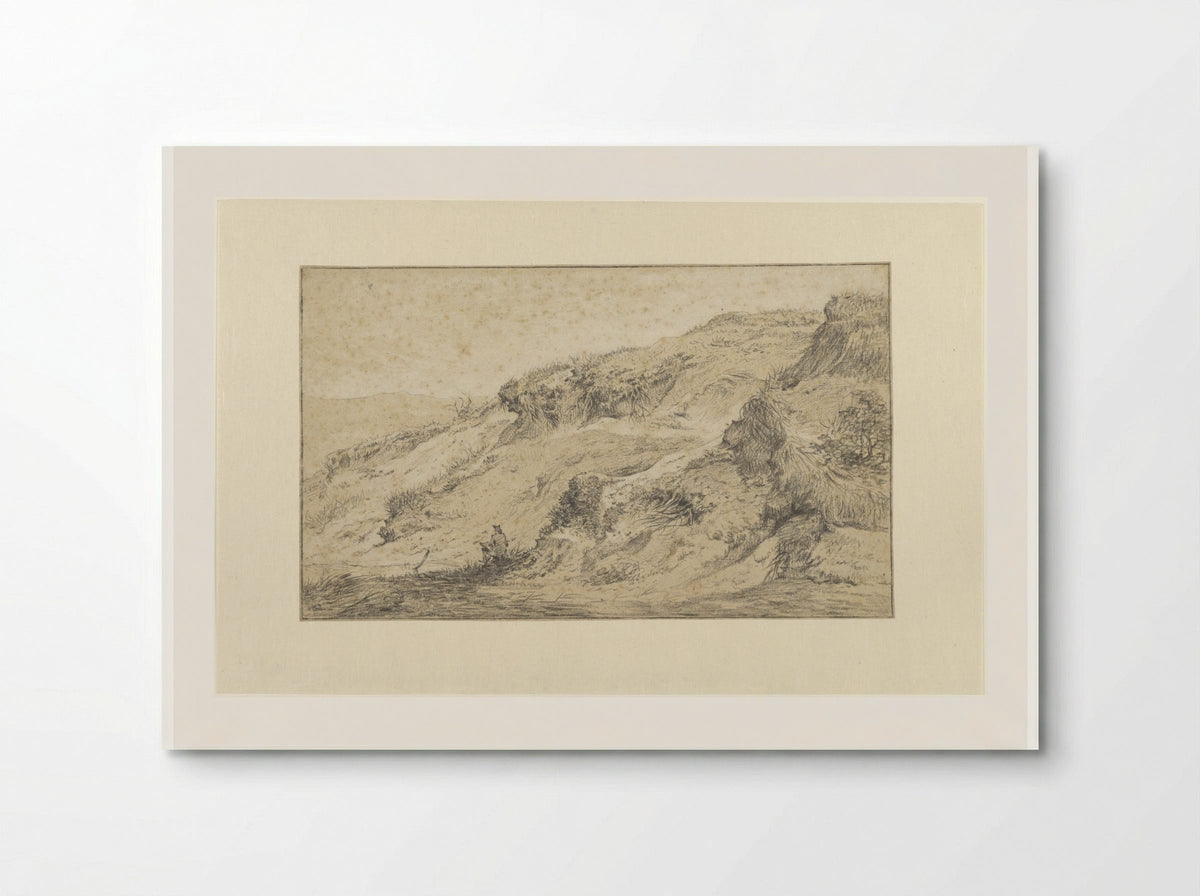 Landschap met houtsprokkelaar - Hermanus Fock - Poster